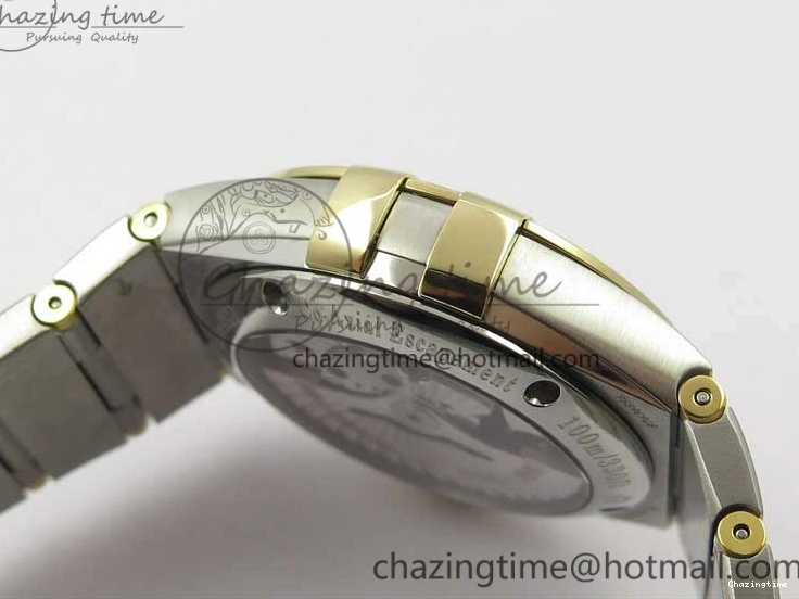 0303 Constellation 38mm SS YG VSF 1:1 Best Edition White Textured Dial on SS YG Bracelet A8500 Super Clone Upgraded 7922